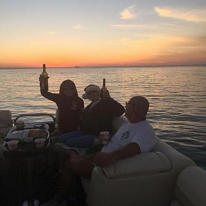 Sunset cruise at Fort Myers Beach Florida