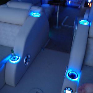 Blue Ice LED cupholders