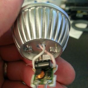 Bottom of LED light