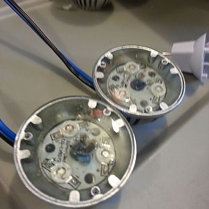 Led Lights Soldered new marine wire leads and filled with casting epoxy 2