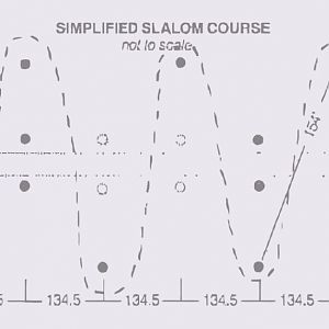 slalom course drawing