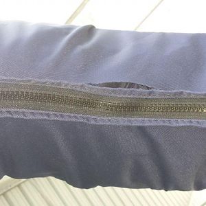 Tear in bimini top zipper (fixed under warranty)