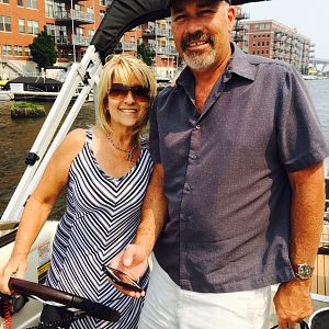Julie & Den On Boat