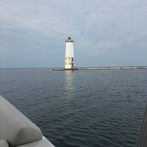 Lighthouse on Lake Michigan - Frankfort Michigan