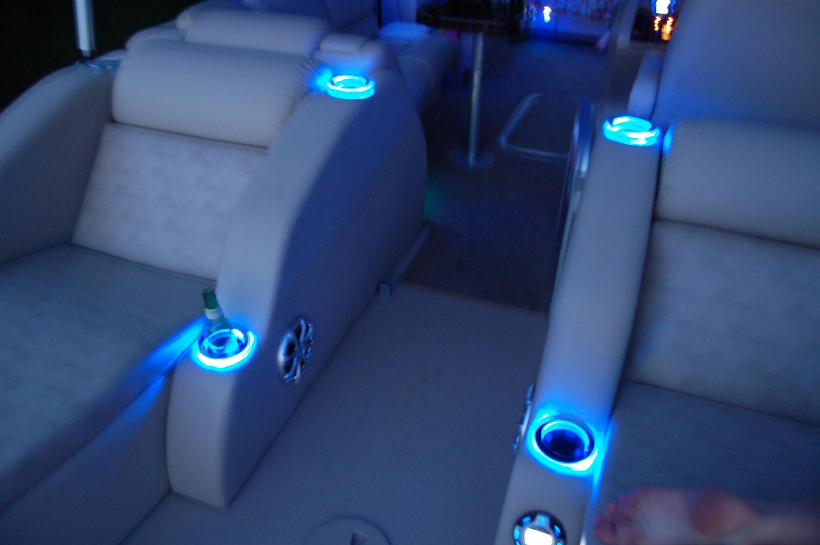Blue Ice LED cupholders