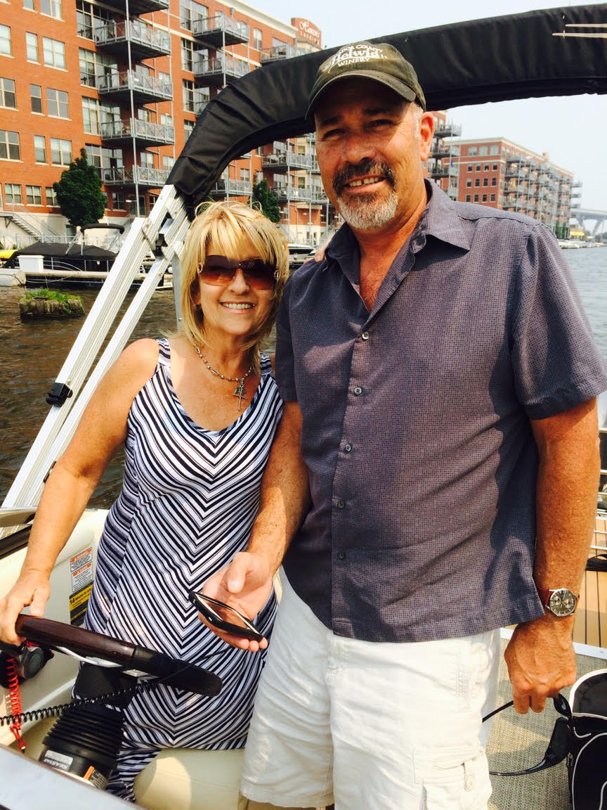 Julie & Den On Boat
