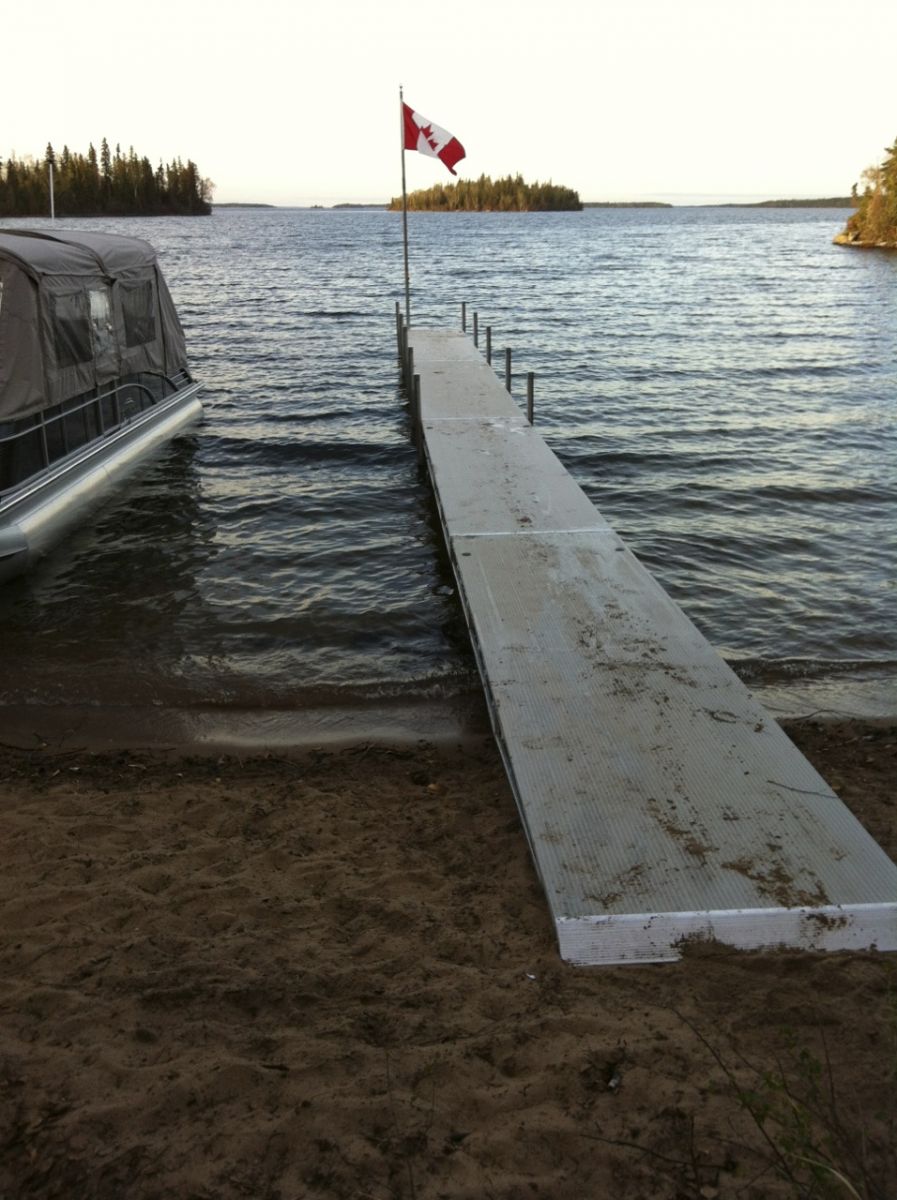 New dock in and ready for the new boat!