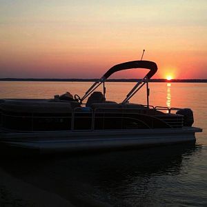 Sandy Beach on Lake Murray, another Sunset