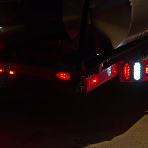 Rear lights at night