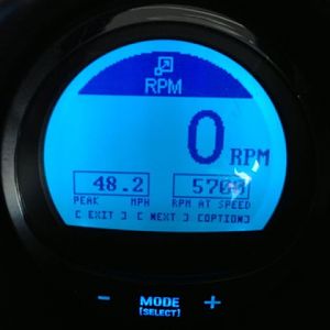 MercMonitor Peak Speed/RPM and RPM tri-data screen