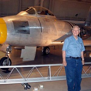 My uncle with the love of his life,  F86 Sabre