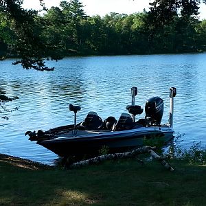 Late afternoon fishing spot