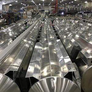 Tubes at the factory awaiting construction