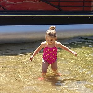 My little girl enjoying some time at the sand bar