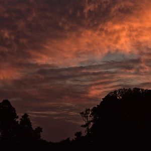 After sunset cloud colors