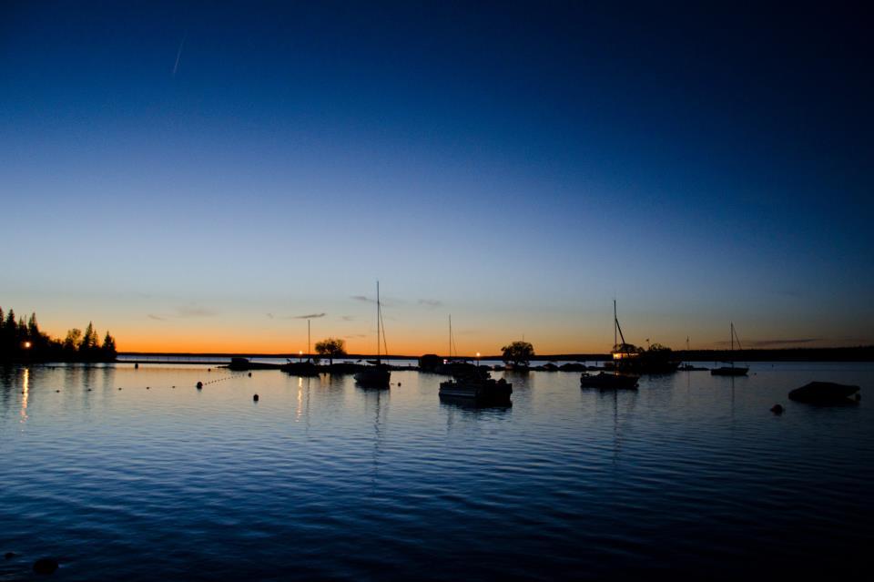 Boats moored what a sky!