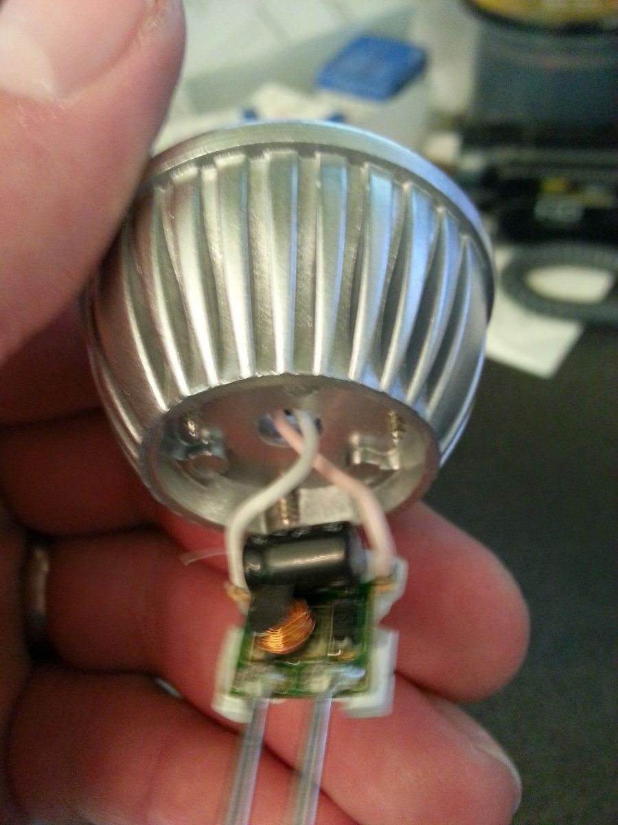 Bottom of LED light