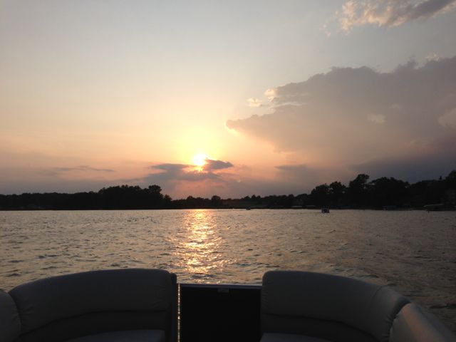 Clear Lake sunset, heading home