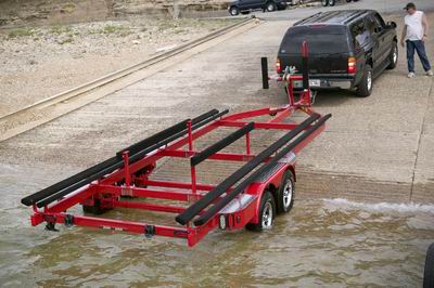 Custom Pontoon Rear with guides
