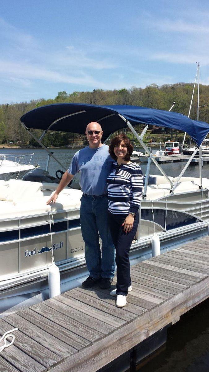 First timers - The boat is in the lake (Lake Wallenpaupack)!