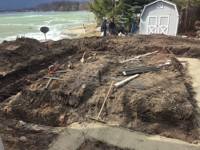 Garage footings