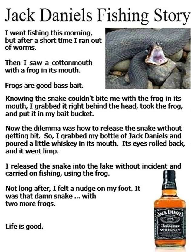 Jack Daniels Fishing Story