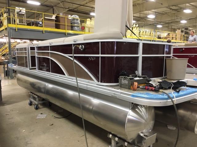 New boat at factory