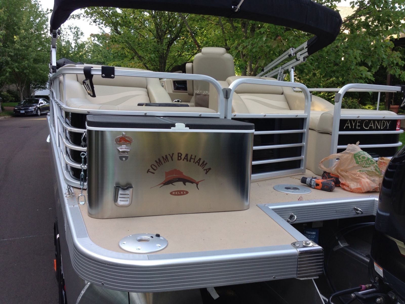 Pontoon cooler best sale