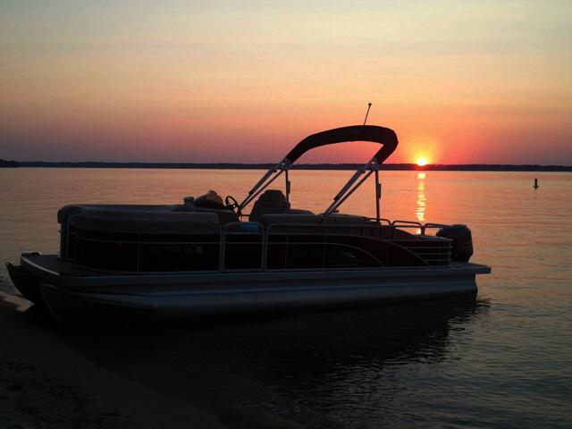 Sandy Beach on Lake Murray, another Sunset