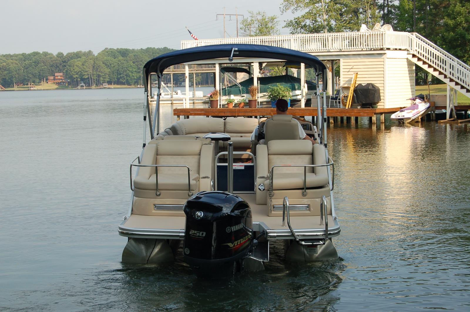 View of the stern super loungers